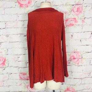 FREE PEOPLE Mock Neck with Back Cutout